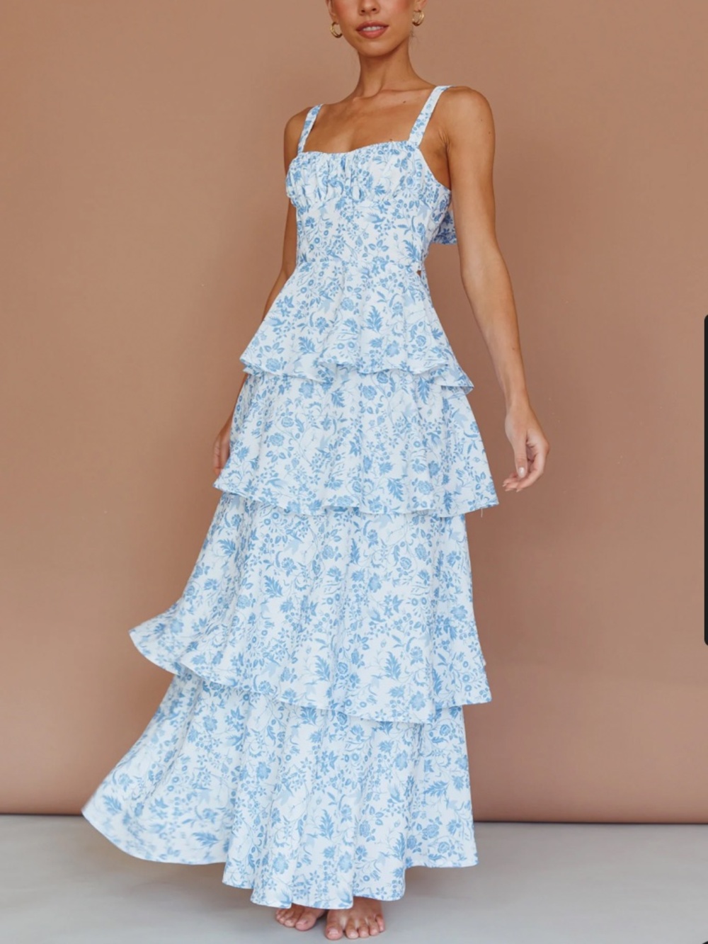 NWT One and Only Collective Savannah Floral Maxi Dress M